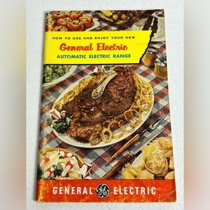 VTG General Electric How to Use & Enjoy Your Electric Range Recipes Booklet 50’s
